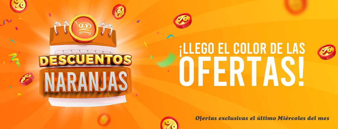 Descuentos naranjas de Supermercado LT
